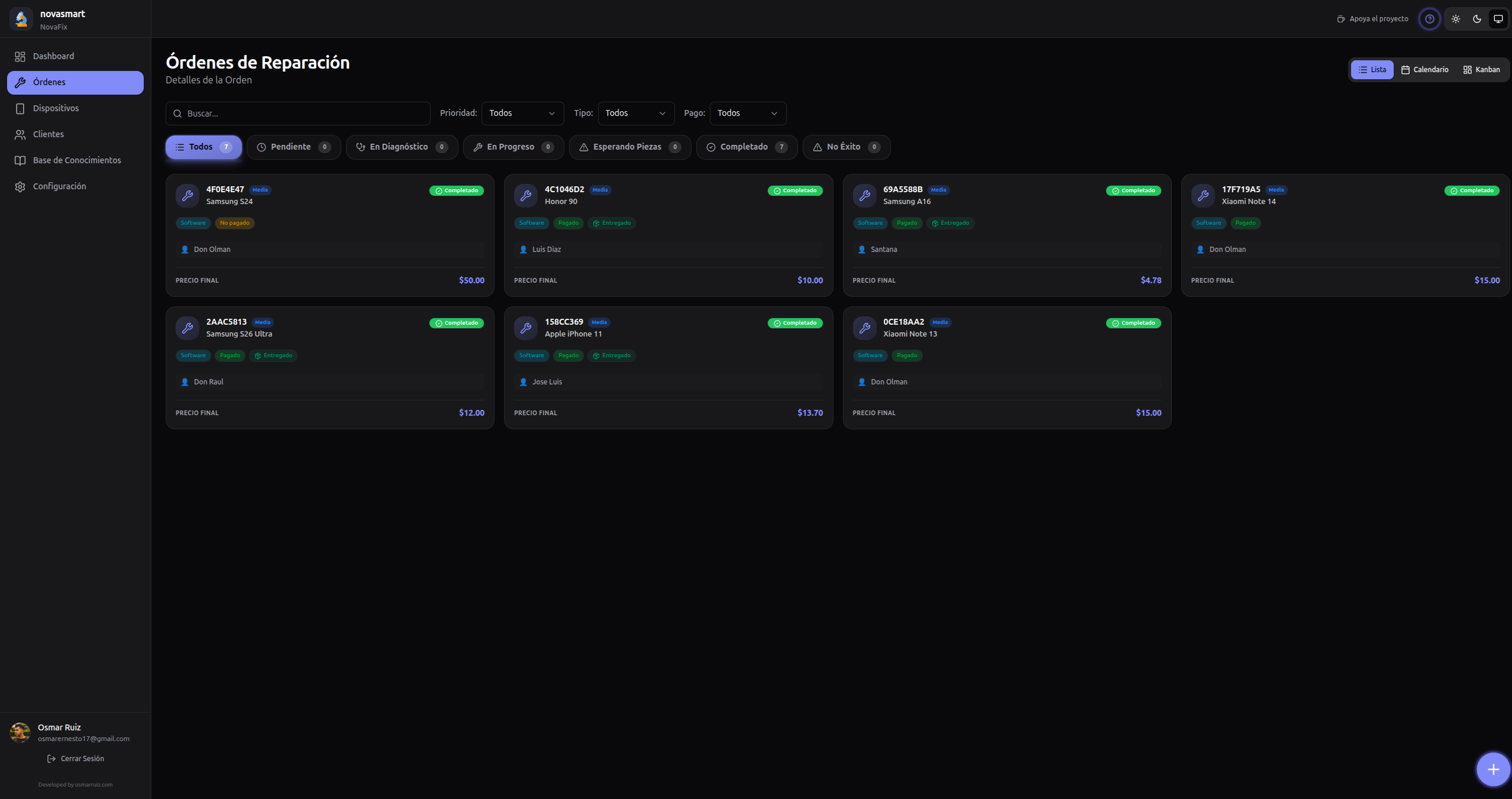 NovaFix - Software for Repair Shops screenshot 4